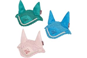 LeMieux Toy Pony Fly Hood for Toy Pony - Handmade Crochet - Super Soft - 3 Years + - Gift for Kids - Pacific