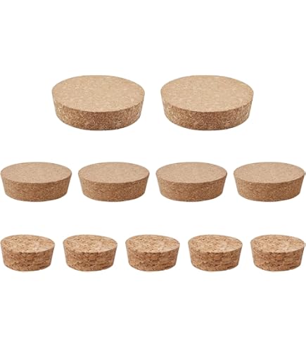 2 Tappi In Sughero Per Barattoli - Tappi Di Ricambio Per Conservazione | Diametro 76-92mm, Spessore 25mm - Foto 12