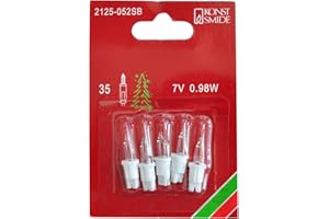 ‎KONSTSMIDE Konstsmide 2125-052SB Ersatzbirne / LED/ für Minilichterketten / 7V, 0,98W / 5er Blister / Steckfassung, weiß