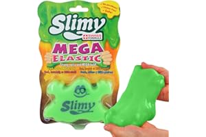 SLIMY Mega Elastic 150g - Original Mega Slime Spielmasse für Kinder, Spielspaß mit superdehnbarem Schleim in der Original Slimy Dose, elastische Spielknete (Spielzeug ab 3 Jahre), Farbe:Grün