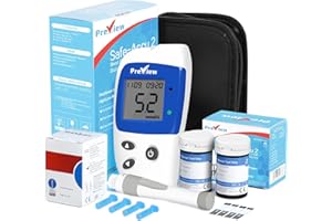 Preview Blood Sugar Monitor Kit with 50 Test Strips & Lancing Devices, Accurate Glucose Monitor for Diabetes Testing at Home