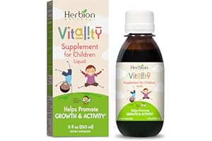 Herbion Naturals Vitality Supplement for Children - Promotes Growth and Appetite, Improves Mental Performance - Kids 1 Year and Above - 150ml