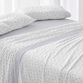 Burrito Blanco | Bed Sheet Set 50% Cotton 50% Polyester Bed 150 Blue | 3 Pieces: Fitted Sheet, Top Sheet and Pillowcase | 144
