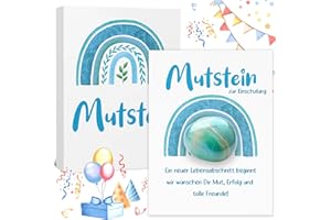 KENVORA Einschulung Junge Geschenk Schultüte Füllung - Glücksbringer Mutstein Geschenke Einschulung, Schulkind 2025 Geschenk Schulanfang Schultüten Jungen, Einschulungsgeschenke Mutmacher Kinder