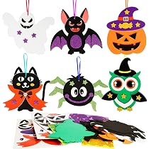 Baker Ross Halloween Kronen Set – 3 Kronen Zum Basteln, Verstellbar, Mit Glitzersterne, Für Kinder
