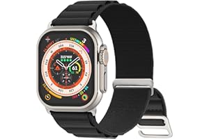 Joehwerr Alpine Loop Strap Compatible with Apple Watch Ultra 2 Straps 49mm 45mm 44mm 42mm, Nylon Sport Straps Band Men with Titanium G-Hook for iWatch Series 9 8 7 6 5 4 3 2 1 SE Ultra1/2
