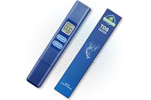 NATFORTREE Digital TDS Water Meter - 0-9990 ppm Water Quality Tester for Drinking Water, Farming, Aquariums,Pools&RO-RODI Systems