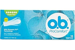O.B. - Tampons, Super Plus, Easy Insertion and Reliable Protection - 16 Pieces