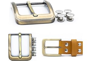 MB MY BELT My Belt - Fibbia per cintura 40 mm con viti per cintura da 5 mm, fibbia per cintura con rivetti a vite, rivetti per cintura, fibbia ad ardiglione, rivetti per pelle
