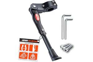 ‎HENMI HENMI Fahrradständer 24-29 Zoll, Höhenverstellbar und Universal Seitenständer, Dauerhaft Bike Stand gemacht durch Aluminiumlegierung