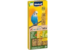 Vitakraft Vogelsnack Sittich Kräcker Mix Banane,Kräuter,Kiwi, 1x 3St