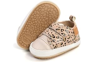 BABSMULY Baby-Schuhe für Jungen und Mädchen, rutschfeste Gummisohle, High-Top-PU-Leder, Sneaker, Kleinkind, Krippenschuhe, Neugeborene, Loafers, Flache Schuhe.