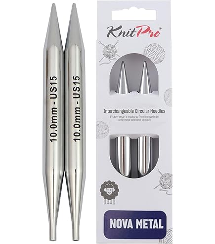 Ferri Da Maglia Circolari KnitPro Nova | 40 Cm X 2,50 Mm | Leggeri E Lisci | Per Maglieria E Lavori A Maglia - Foto 5