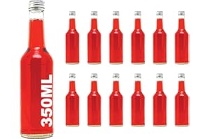 slkfactory 12 x 350 ml (BOR) Bottiglie di Vetro vuote con Chiusura