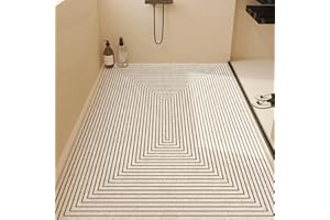 Surwin Tappetino Doccia Antiscivolo 60x90cm, Tappeto Doccia Antiscivolo | Tappetino da Bagno Luffa | PVC Morbido con Scarico Asciugatura Rapida | Vasca Bagno