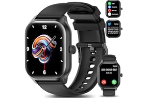 LAOYABB Smartwatch damski i męski z funkcją telefonu, 2,01", tracker fitness z krokomierzem, SpO2/tętno/monitor snu, IP68, wodoszczelny zegarek sportowy do systemu Android iOS