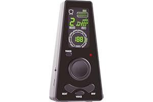 AUPHY Metronomo Digitale, Regolazione Intelligente Veloce e Precisa, Battito Vocale, con Funzione di Cronometraggio, Schermo a Colori ad Alta Definizione, Volume Regolabile, Multicolore Opzionale