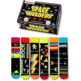 United Oddsocks Space Invaders &ccedil;orap 39-46 6'lı set - &ccedil;orap, Siyah, 39-46 | Karıştırmak ve kombine etmek i&ccedil;in &ccedil;oraplar, erkek
