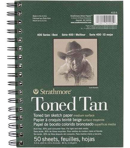Strathmore 400 Series Mixed Media - Carta per artisti per adulti e studenti, 15,2 x 20,3 cm, 15 fogli (300 g), acquerello, guazzo, grafite, inchiostro, matita, pennarello