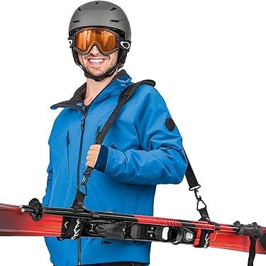 6 Sangles De Fixation Pour Skis Avec Coussinets, Réglables, Pour Transport Et Rangement Sécurisé