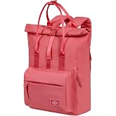 American Tourister Urban Groove UG16 Puff Women's Backpack with Hidden Back Pocket, Leisure Backpack for Daily Use, Pink Glit