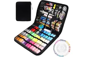 RYAN Kit Cucito Set 226 Pezzi Cucito Inclure Filo per Cucire Rocchetti Filo Bottoni Spille Aghi Apriasole Set da Cucito per Principianti Viaggiatori Parenti e Amici Cucito Accessori Sarta
