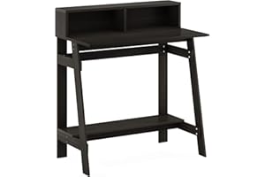 Furinno Simplistic A Frame biurko komputerowe, biurko do nauki, biurko do pisania, espresso, 80,3 (szer.) x 90,4 (wys.) x 41,9 cm (gł.)