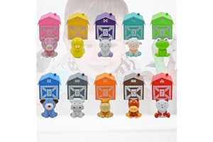 CXAFQ Farm Animal Toys - Zabawki edukacyjne Montessori do układania, liczenia i sortowania kolorów, upominki na przyjęcia, prezenty urodzinowe dla chłopców i dziewczynek