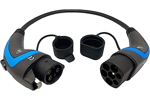 EV Expert Adaptador Premium Tipo 2 a Tipo 1 | 32 A | 7,4 kW | 05 – 0,7 m (Plug Type 0,7 metros)