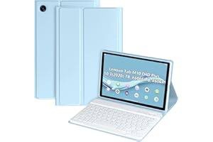 CC STORE Custodia Tastiera per Lenovo Tab M10 FHD Plus 10.3, Tastiera Italiana Senza Fili per Lenovo Tab M10 con Cover Tastiera Rimovibile Bluetooth Wireless per Lenovo 10.3 Svegliarsi Automaticamente (Blue)