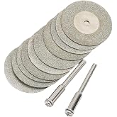 Sharplace 10 x set elmas kesim sabit disk Shank birlikte mandren metal cam taş seramik