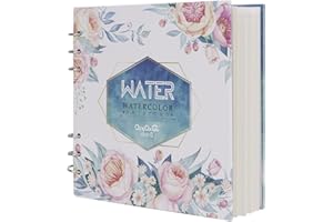 FAKEFACE Blocco per schizzi con carta ad acquerello per artisti, a spirale, con carta spessa priva di acidi, pressata a freddo, ricaricabile, per pittura artistica, disegno, schizzi, per acquerelli e supporti