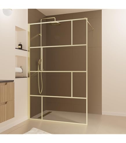 VidaXL Begehbare Duschwand Mit ESG-Glas Matt, 90x195 Cm – Spritzfeste Duschabtrennung Aus Alu & Edelstahl
