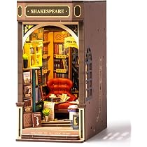 Kit Book Nook Venecia Romántica De ROBOTIME – Maqueta De Madera Con Luces LED, Decoración Para Estantería Y Regalo Creativo