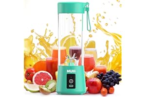 Mulli Tragbarer Mixer,Aufgerüstete Version Mini-Mixer für Frucht-Smoothies und Shakes, USB-aufladbarer Entsafter für Babynahrung, Fitnessstudio, Reisen und mehr