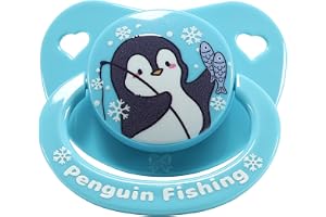 CutiePlusU Vuxennapp med stor sköld och silikonspenen – BPA-fri, med söta motiv för stressminskning och avkoppling – penguinf