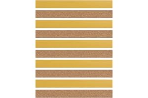 SMOMEND 10pcs Confezione Da Strisce Di Sughero Autoadesive Per Regolare La Vestibilità Dei Cappelli 200 * 20 * 2mm, Bacheca Di Sughero Autoadesiva, Ideali Per Personalizzare E Ottimizzare Il Comfort