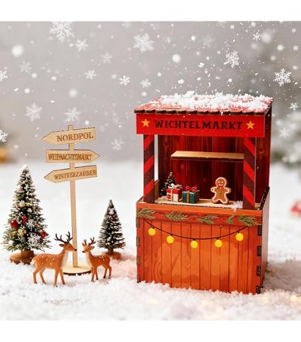 FIXOSHEE Mini LED Lichterkette Miniatur Weihnachtsb Produktbild-Vorschau 3