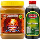 Bozkırlı &Ccedil;avuşoğlu Wood Fired Bran Steppe Tahini 930G + Grape Molasses 1000G