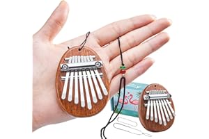 DHinkyoung Portable Mini Kalimba,8 Keys Finger Thumb Piano Marimba Musical Instrument for Child and Piano Beginner