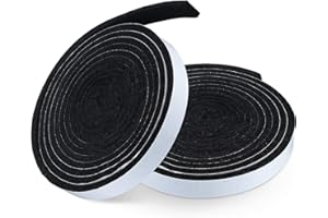 Beekeg 2 Stück Ofendichtschnur Kamindichtung Selbstklebend,Dichtung Raucher Grill Band Self Dichtung Hitzebeständige Grill Ofenfenster Kamin und Ofenrohr,Dichtungsband für Kaminofen,Ofenrohr Dichtung