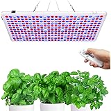 Relassy LED Grow Lamp 300 W, Dimmable LED Plant Lamp Full Spectrum with Timer, Plant Light Remote Control Grow Light with 338