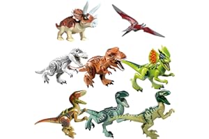 WORUIB Dinosaur Figures, 8 Large dinosaur Toys with Movable Jaws, T Rex and Indominus Rex, Realistic Dino Figures for Kids, Educational Toys for Boys and Girls Ages 6-12, Dinosaur Gift Set