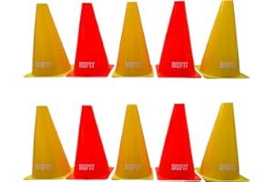 BSFIT Material Entrenamiento Futbol, Set de Entrenamiento de Agilidad y Velocidad, Agility Training, Set Vallas Entrenamiento y Velocidad y Conos Entrenamiento Futbol en Casa o Exterior