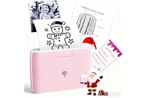 ‎PHOMEMO Phomemo M04S Mini Printer Portable Thermal Printer, 300 DPI Mobile Printer 110 mm for On the Go, Study Notes, Labels, Photos, Mini Printer for Smartphone, Compatible with iOS & Android