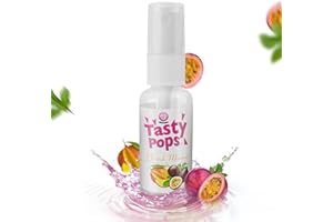 Tasty Pops - Spray pour le goût et le corps - à base d'eau - Spray de goût corps pour elle et lui - 100% végétalien - Pêche Maracuja