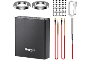 Akku Punktschweißgerät,Kerpu Batterien Punktschweißgerät im Taschenformat mit 11 einstellbaren Gängen,5000mAh Batterie,2x2 m Nickelblech und 4x4 Halterung für die Herstellung