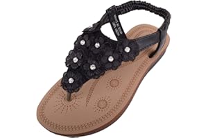 ABSOLUTE FOOTWEAR Kids/Childrens/Girls Summer/Holiday Slip On Flip Flop/Sandals with Floral Design