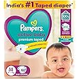 Pampers Active Baby Taped Diapers, Medium size diapers, (6-11kg) 90 count,taped style custom fit