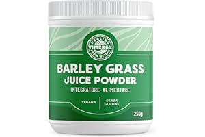Vimergy Barley Grass Juice Powder, 62 Dosi – Erba d'Orzo in Polvere Super Green – Senza Antiagglomeranti, Riempitivi, Aromi, Zucchero – Vegano, Senza OGM e Senza Glutine (250 g)